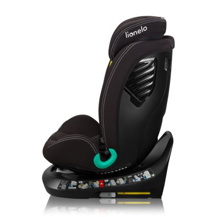 Lionelo - Автокресло с въртяща се база BASTIAAN ONE i-Size 40-150 cm Черен карбон