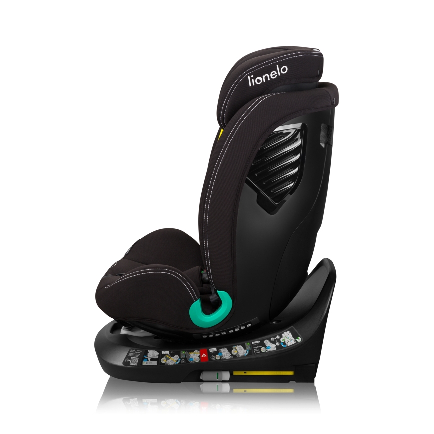 Lionelo - Автокресло с въртяща се база BASTIAAN ONE i-Size 40-150 cm Черен карбон