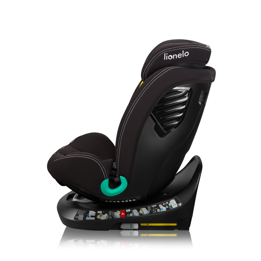 Lionelo - Автокресло с въртяща се база BASTIAAN ONE i-Size 40-150 cm Черен карбон