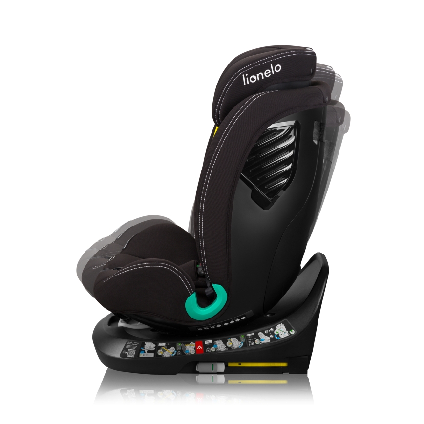 Lionelo - Автокресло с въртяща се база BASTIAAN ONE i-Size 40-150 cm Черен карбон