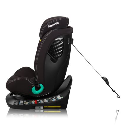 Lionelo - Автокресло с въртяща се база BASTIAAN ONE i-Size 40-150 cm Черен карбон