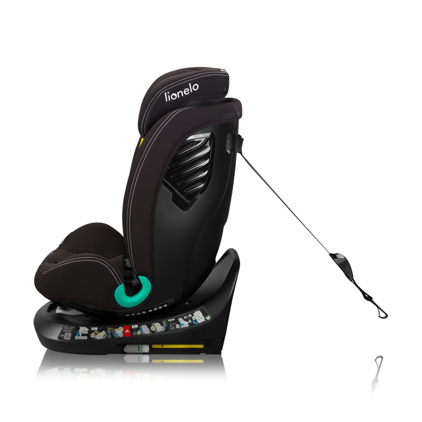 Lionelo - Автокресло с въртяща се база BASTIAAN ONE i-Size 40-150 cm Черен карбон