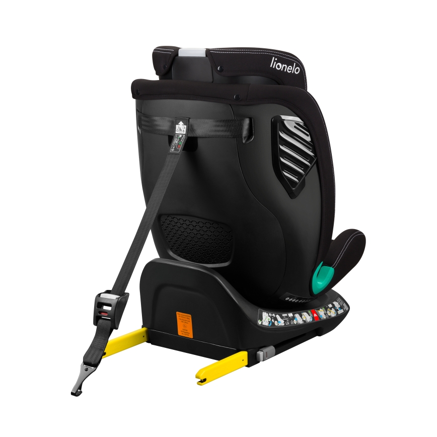 Lionelo - Автокресло с въртяща се база BASTIAAN ONE i-Size 40-150 cm Черен карбон