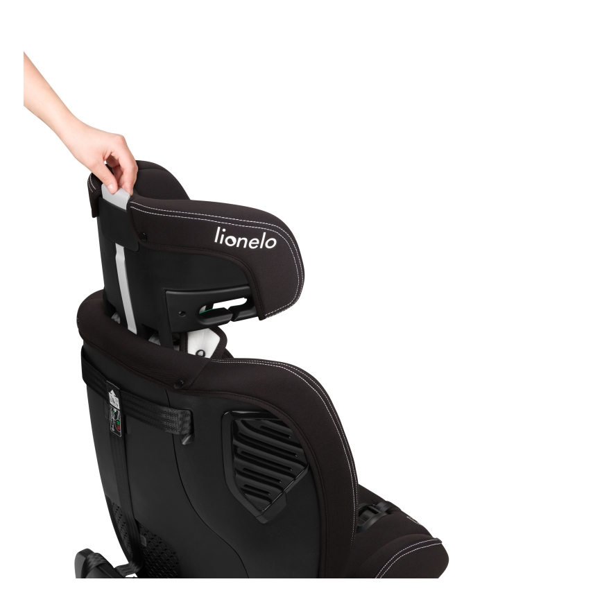 Lionelo - Автокресло с въртяща се база BASTIAAN ONE i-Size 40-150 cm Черен карбон