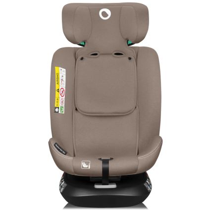 Lionelo - Детско автомобилно столче с въртяща се база BASTIAAN ONE i-Size 40-150 см пясъчен беж