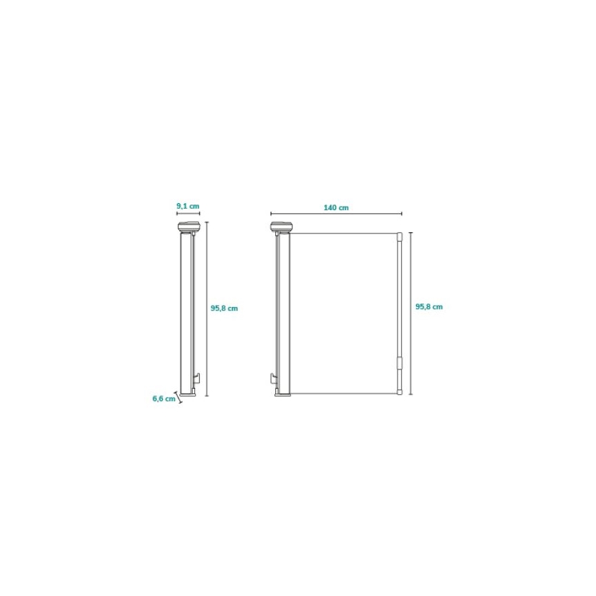 Lionelo - защитна бариера THEA, сива