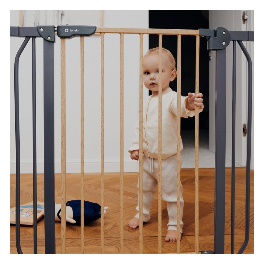Lionelo - Защитна бариера TRUUS SLIM черен/бежов