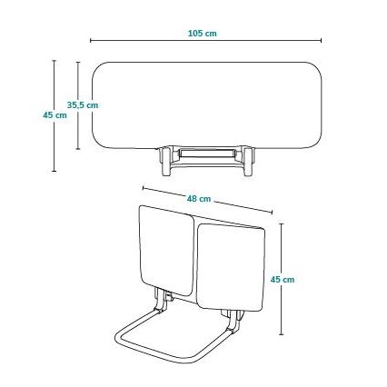 Lionelo - Защитна бариера за легло LORA сива