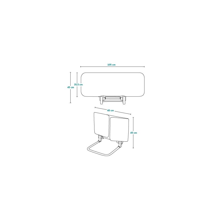 Lionelo - Защитна бариера за легло LORA сива