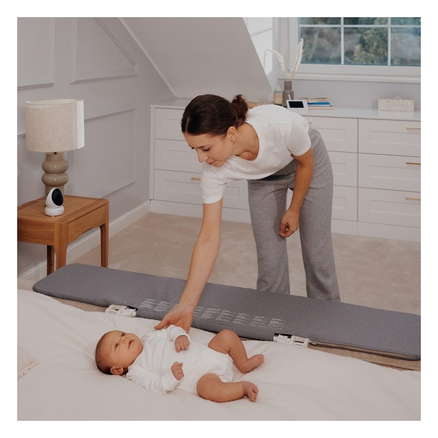 Lionelo - Защитна преграда за легло LORA XL тъмносива