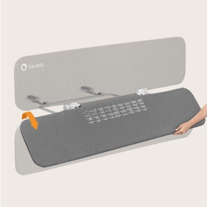 Lionelo - Защитна преграда за легло LORA XL тъмносива