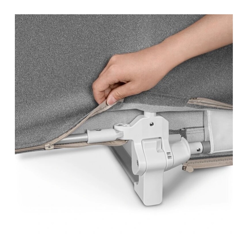 Lionelo - Защитна преграда за легло LORA XL тъмносива