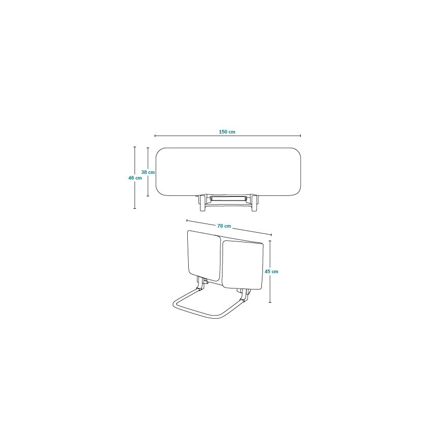 Lionelo - Защитна преграда за легло LORA XL тъмносива