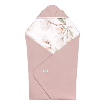 Lionelo - Завивка за автокресло TRAVEL SWADDLE 90x90 cm бежова магнолия