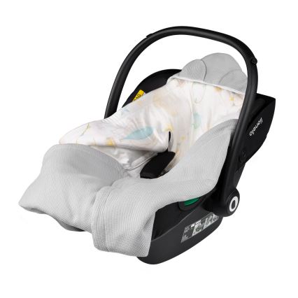 Lionelo - Завивка за столче за кола TRAVEL SWADDLE 90 x 90 см Grey Baloon