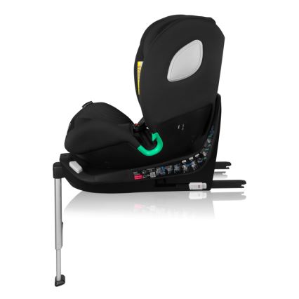 Lionelo - Автокресло с въртяща се основа BRAAM AIR i-Size 40-150 см Черен карбон