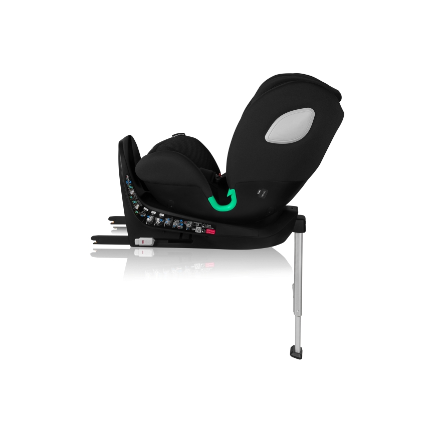 Lionelo - Автокресло с въртяща се основа BRAAM AIR i-Size 40-150 см Черен карбон