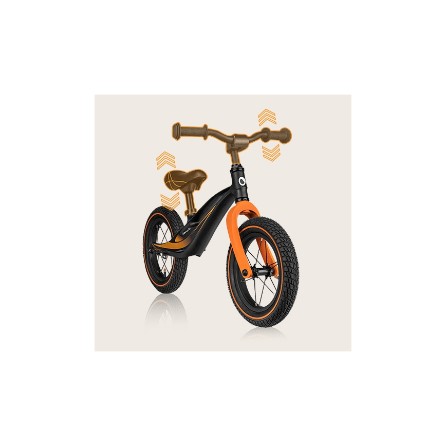 Lionelo - Колело без педали BART AIR черно/оранжево