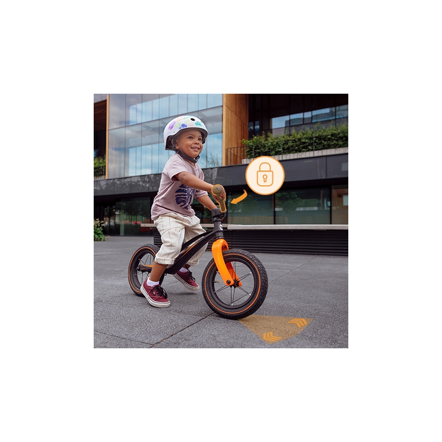 Lionelo - Колело без педали BART AIR черно/оранжево