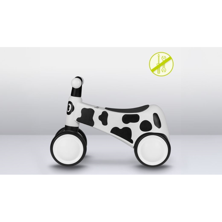 Lionelo - Колело за бутане SAMMY черен/бял