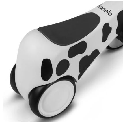 Lionelo - Колело за бутане SAMMY черен/бял