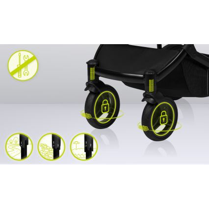 Lionelo - Комбинирана бебешка количка 2 в 1 MARI TOUR каменосиво