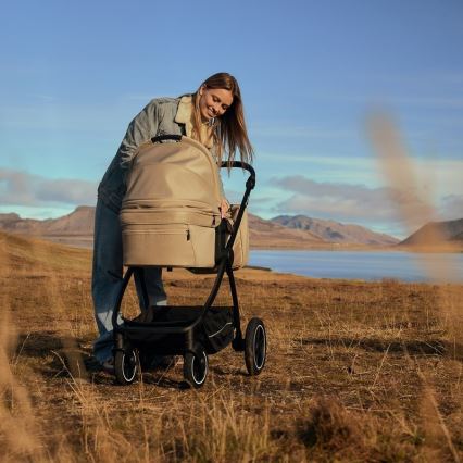 Lionelo - Комбинирана бебешка количка 2 в 1 MERIL, бежов пясък