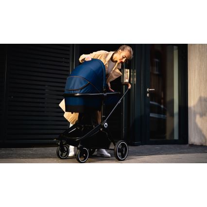 Lionelo - Комбинирана бебешка количка 2 в 1 MIKA Blue Navy