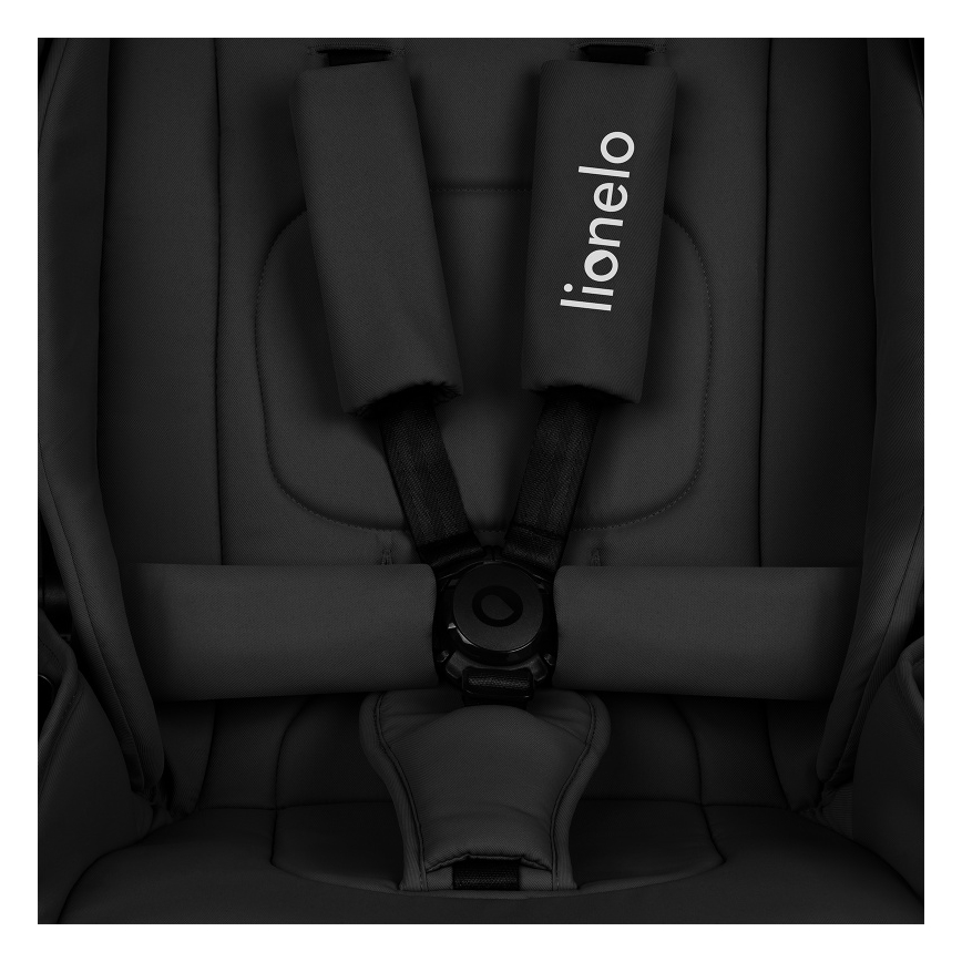 Lionelo - Комбинирана бебешка количка 2 в 1 MIKA PLUS Черен оникс