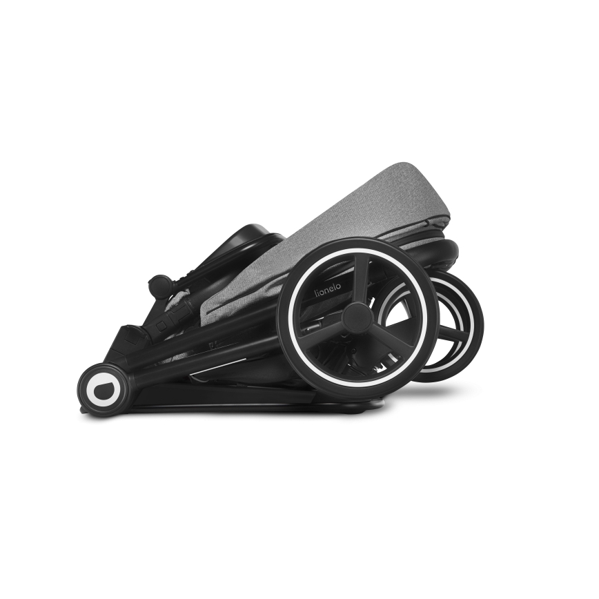 Lionelo - Комбинирана бебешка количка 2 в 1 MIKA Сив камък