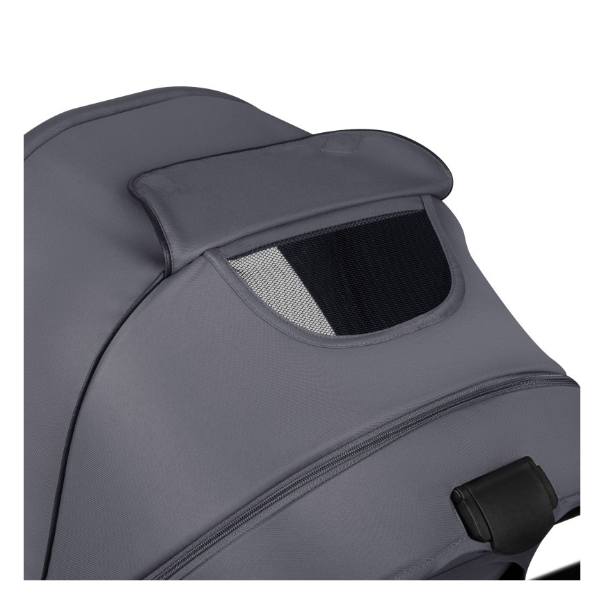 Lionelo - Комбинирана бебешка количка 3 в 1 AMBER PLUS Сив графит