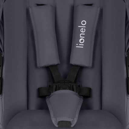 Lionelo - Комбинирана бебешка количка 3 в 1 AMBER PLUS Сив графит