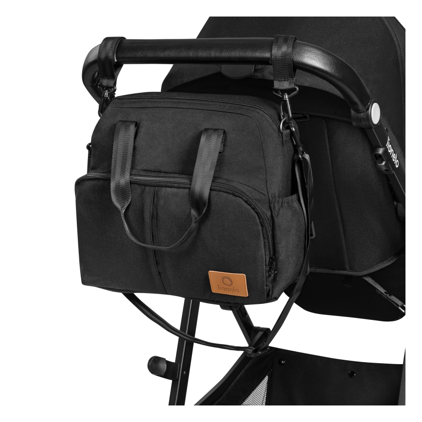 Lionelo - Комбинирана бебешка количка 3 в 1 BIANKA Черен оникс