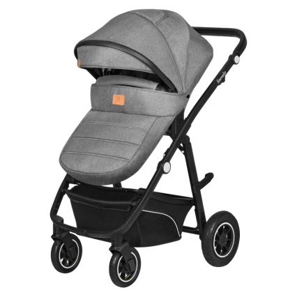 Lionelo - Комбинирана бебешка количка 3 в 1 BIANKA Grey Stone