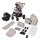 Lionelo - Комбинирана бебешка количка 3 в 1 LAYLA Бежов пясък
