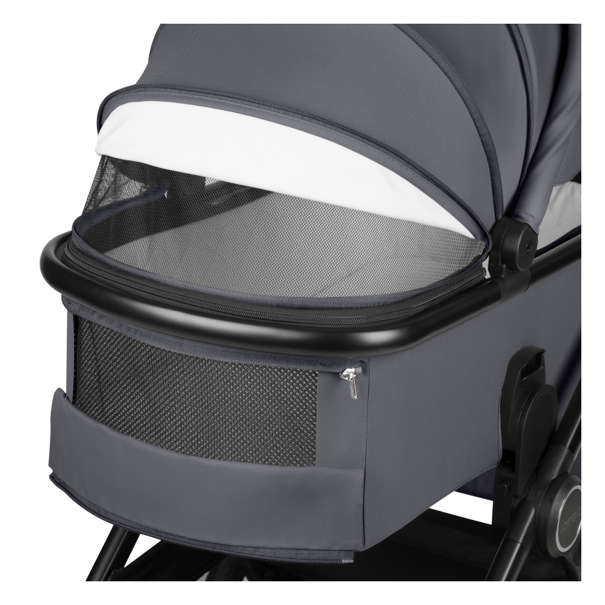 Lionelo - Комбинирана бебешка количка 3 в 1 LAYLA Сив камък