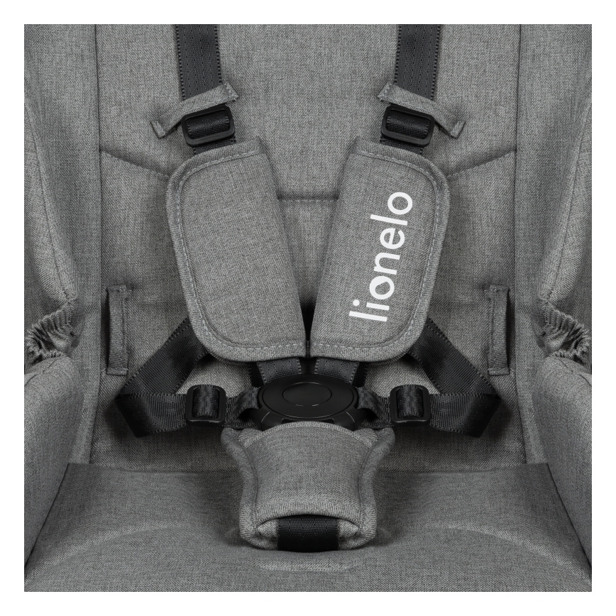 Lionelo - Комбинирана бебешка количка 3 в 1 MERIL Grey Stone