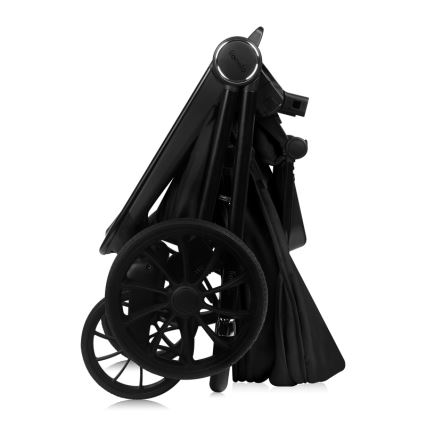 Lionelo - Комбинирана бебешка количка 3 в 1 MIKA PLUS Черен оникс