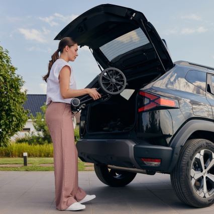 Lionelo - Комбинирана бебешка количка 3 в 1 MIKA PLUS Grey Stone