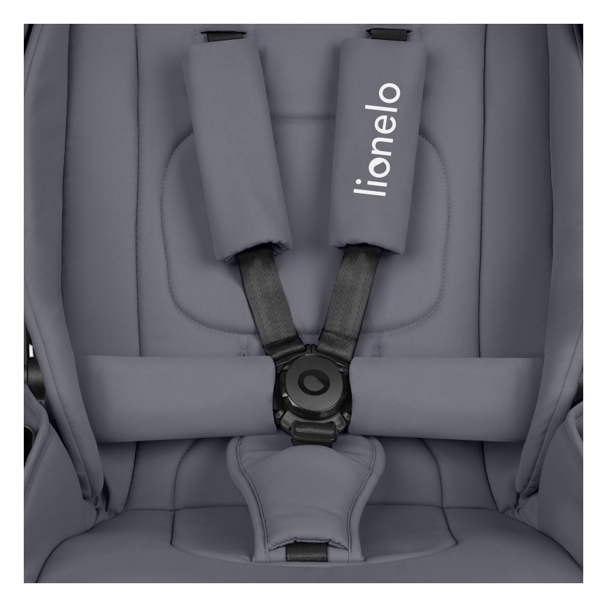 Lionelo - Комбинирана бебешка количка 3 в 1 MIKA PLUS Grey Stone