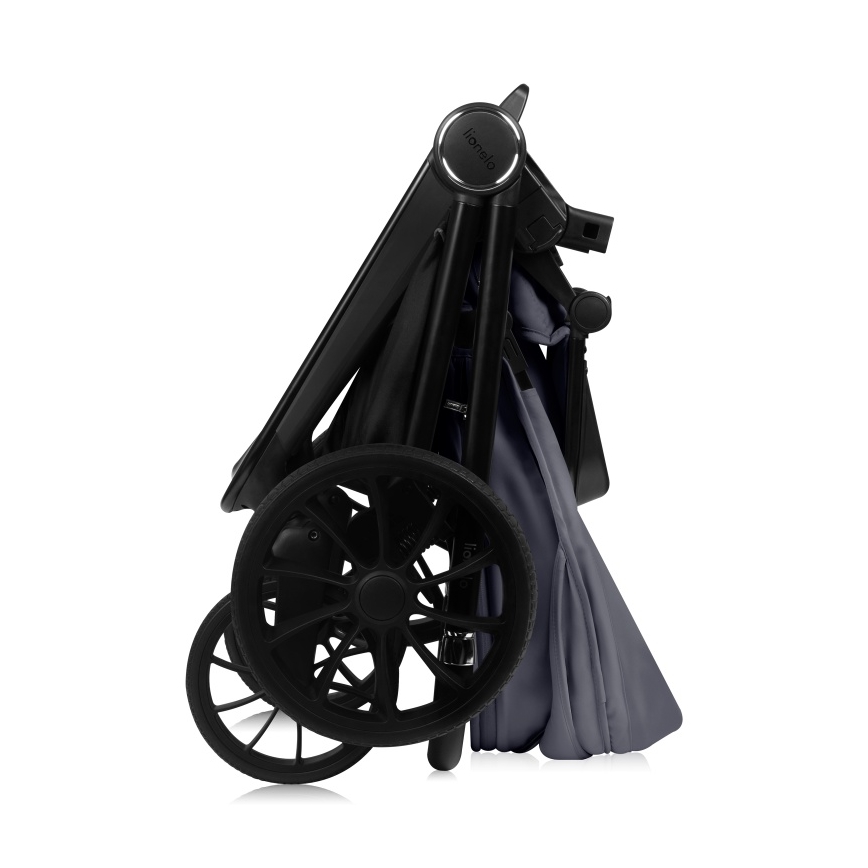 Lionelo - Комбинирана бебешка количка 3 в 1 MIKA PLUS Grey Stone