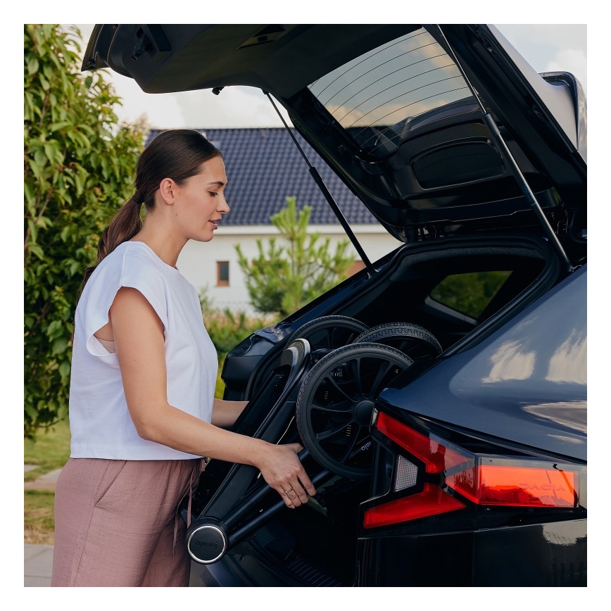 Lionelo - Комбинирана бебешка количка 3 в 1 MIKA PLUS ръждиво-кафява