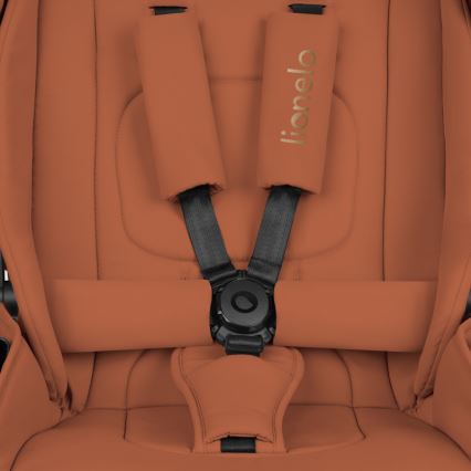 Lionelo - Комбинирана бебешка количка 3 в 1 MIKA PLUS ръждиво-кафява