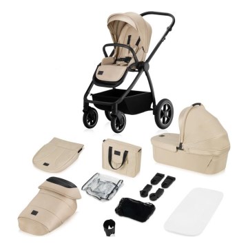 Lionelo - Комбинирана бебешка количка 2 в 1 MERIL Beige Sand