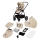 Lionelo - Комбинирана бебешка количка 2 в 1 MERIL Beige Sand