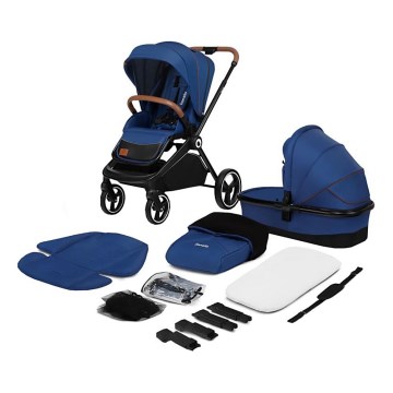 Lionelo - Комбинирана бебешка количка 2 в 1 MIKA Blue Navy
