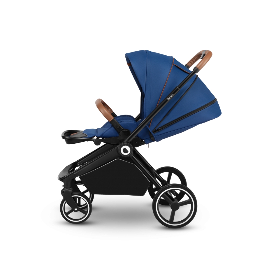 Lionelo - Комбинирана бебешка количка 2 в 1 MIKA Blue Navy
