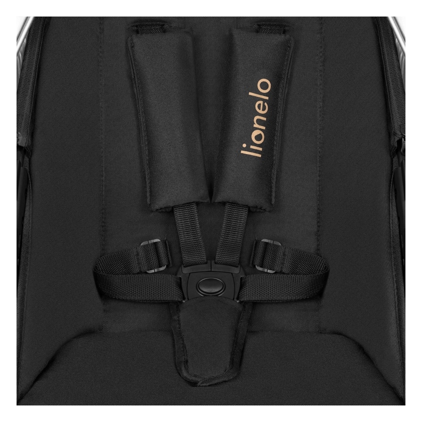 Lionelo - Комбинирана бебешка количка 3 в 1 AMBER Black Onyx