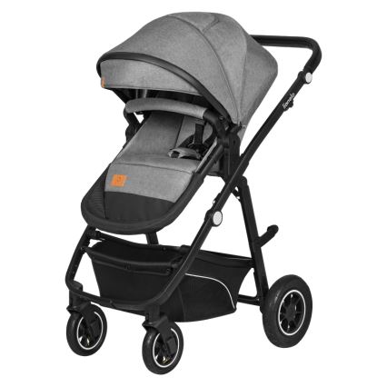 Lionelo - Комбинирана бебешка количка 3 в 1 BIANKA Grey Stone