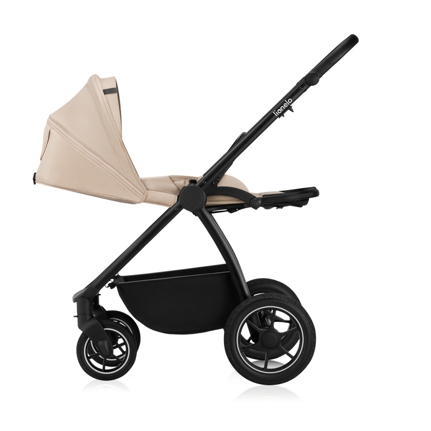 Lionelo - Комбинирана бебешка количка 3 в 1 MERIL Beige Sand